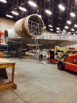 EXCLUSIVE Production work is underway on the set of the most eagerly anticipated Hollywood blockbuster for years; Star Wars Episode VII.