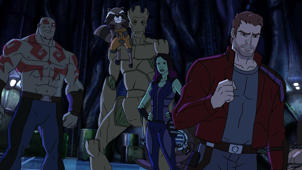 DRAX,ROCKET, GROOT, GAMORA, STAR LORD