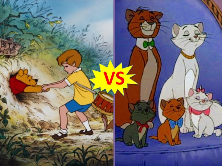 3 Pooh vs. Aristocats