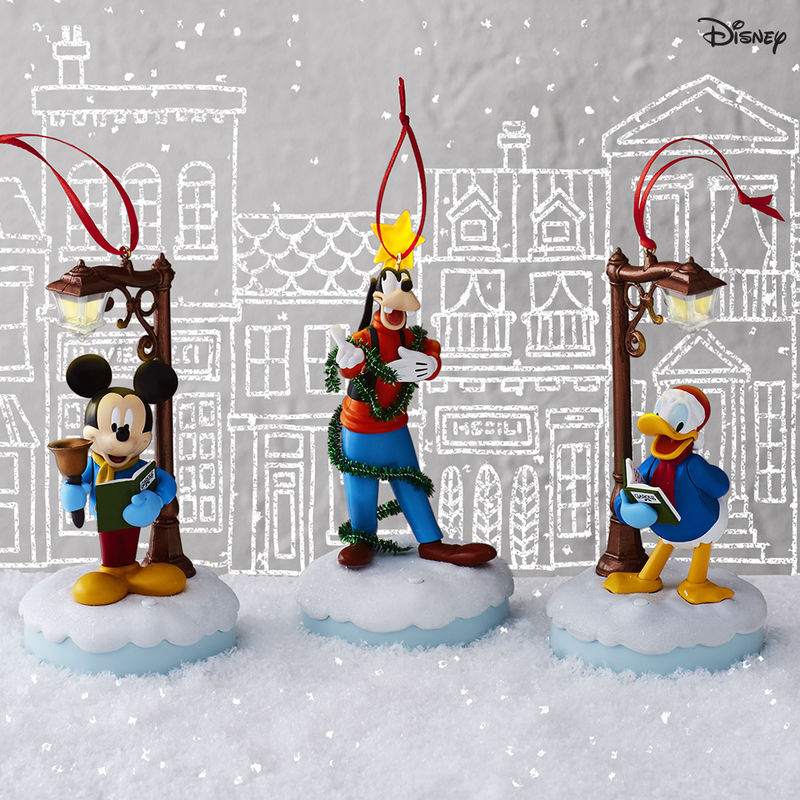 Disney Hallmark Ornaments Mickey, Donald, Goofy