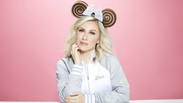 Ashley Eckstein and a Princess Leia Bun-Inspired Minnie Ear Headband