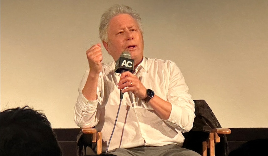 Alan Menken discusses his career during a Q&A at the Aero Theater