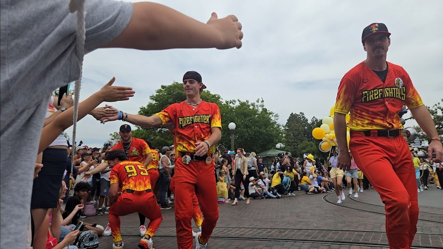 The Firefighters will play the Savannah Bananas at Angel Stadium
