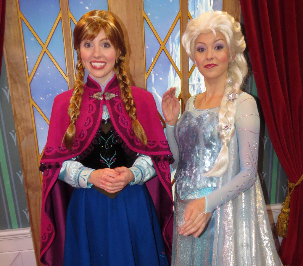 frozen characters at disney world