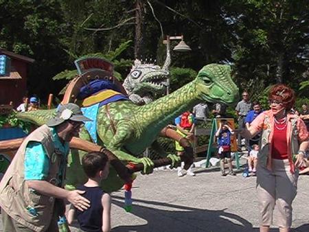 Who is this very impressive dinosaur that has roamed multiple Disney parks?