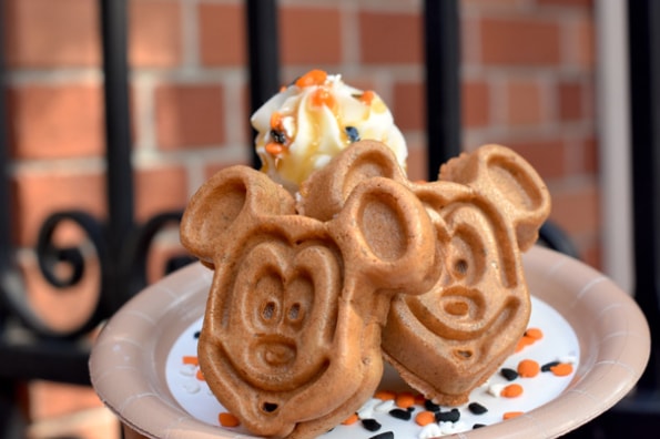 Pumpkin Mickey Waffle