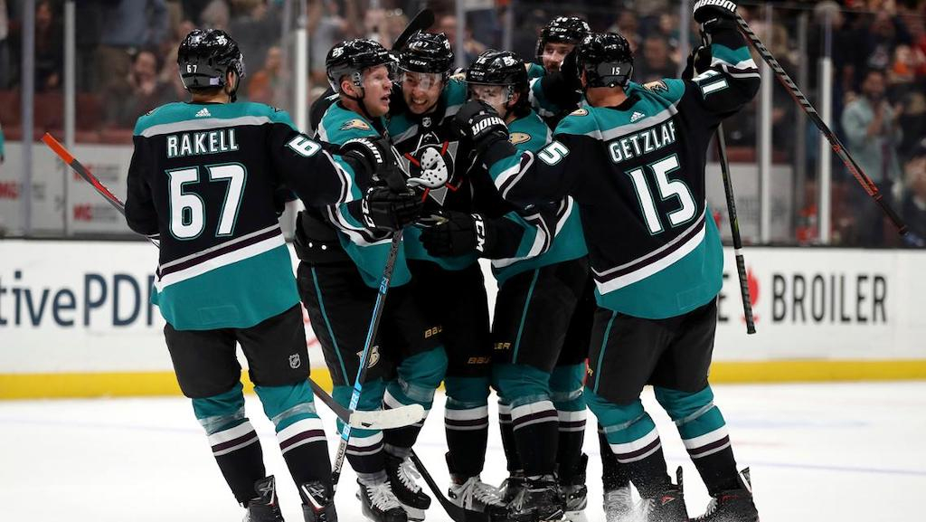 Anaheim Ducks arrive to game in Mighty Ducks jerseys to celebrate pending  release of Disney+ TV series