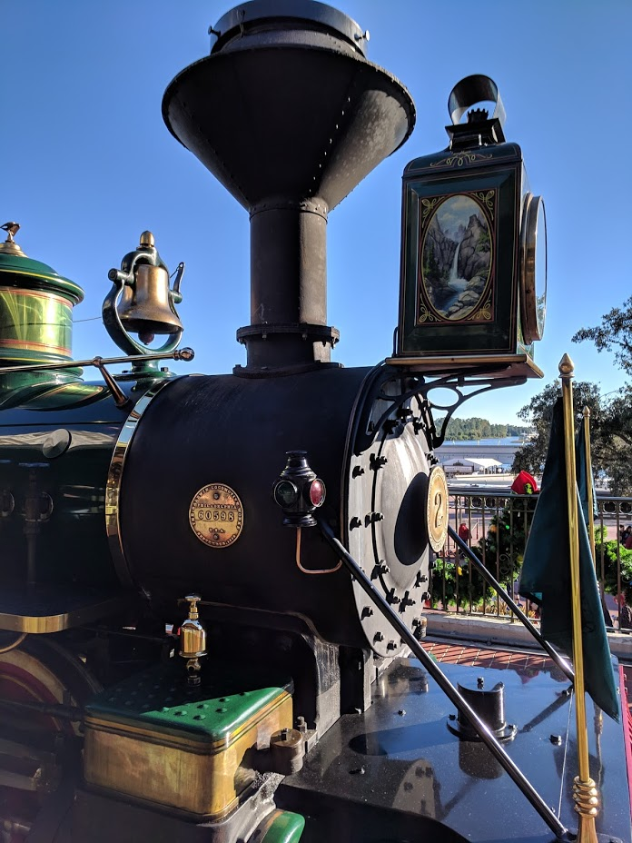 walt disney on a train