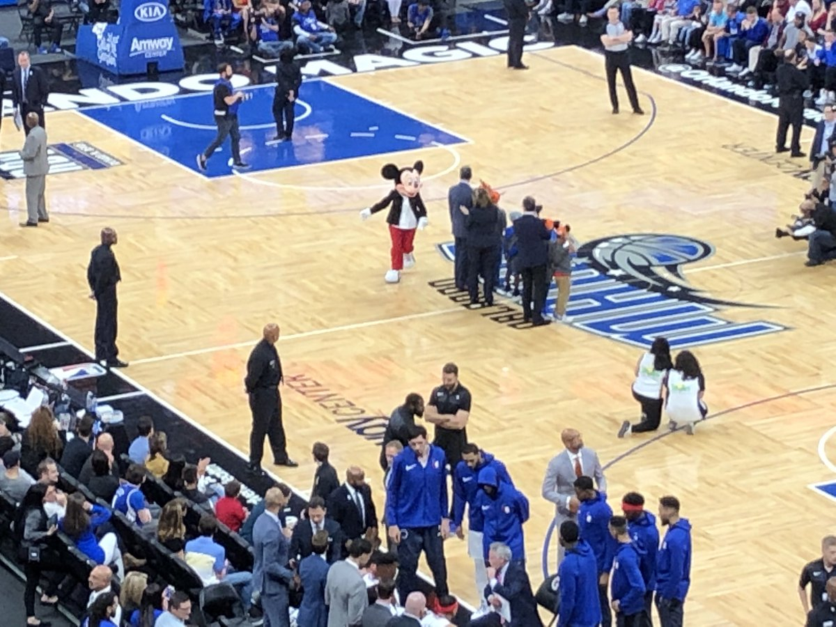 Mickey Mouse at Disney's All-Star Basketball Game