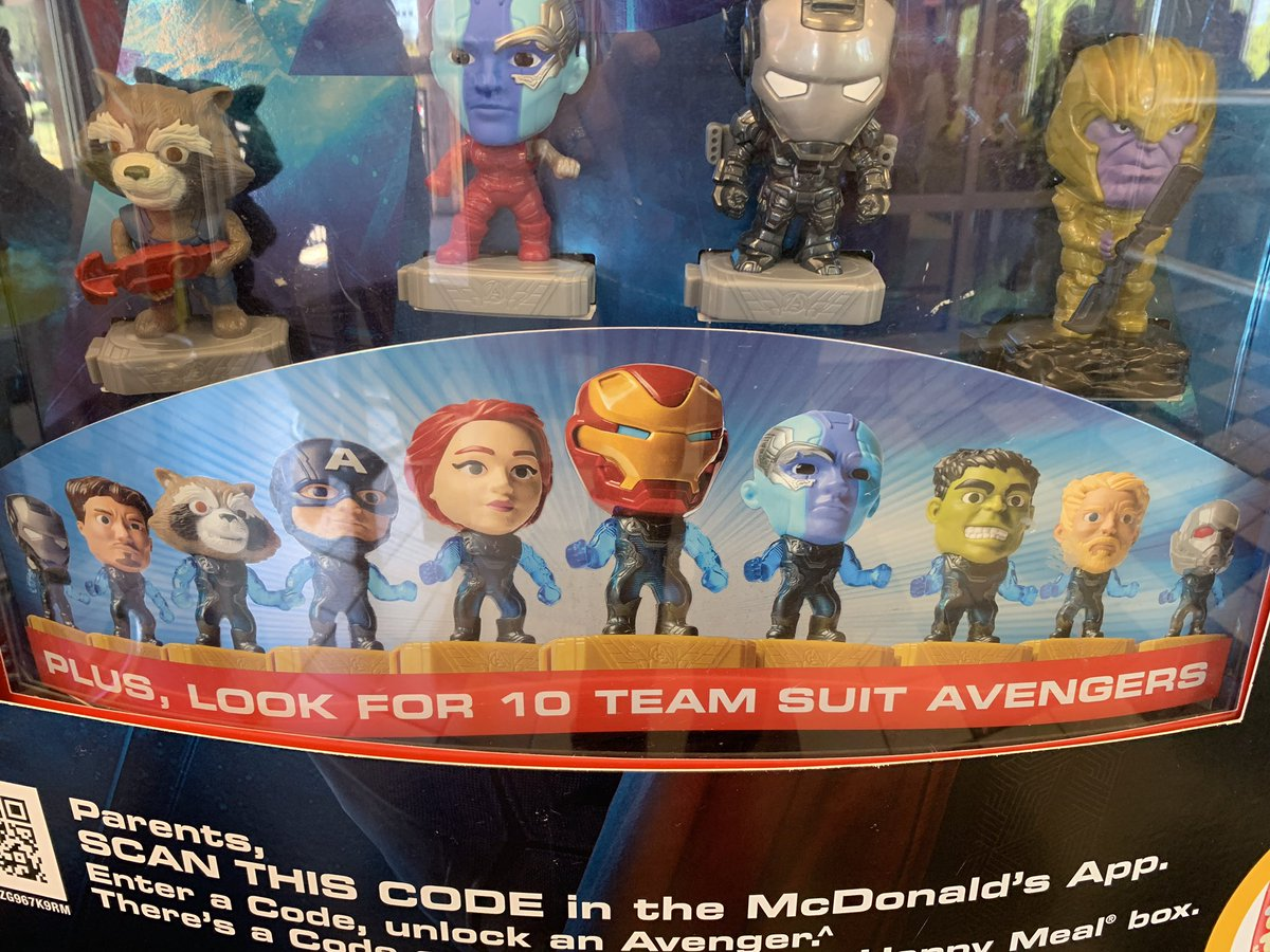 avengers mcdonalds toys 2019 list