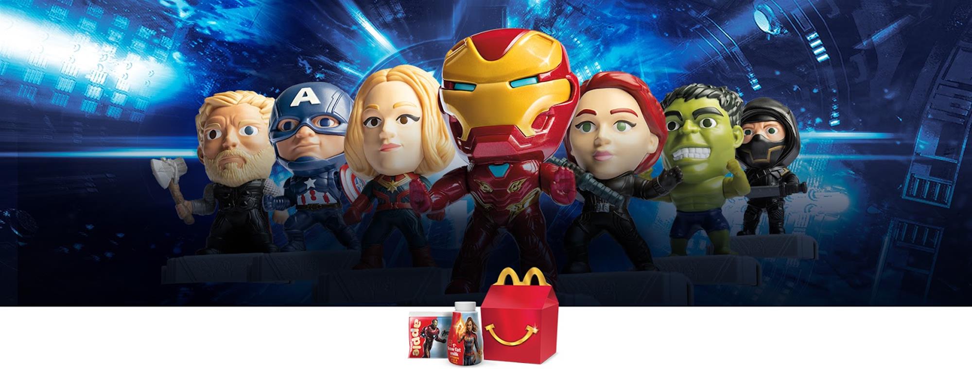 marvel happy meal toys