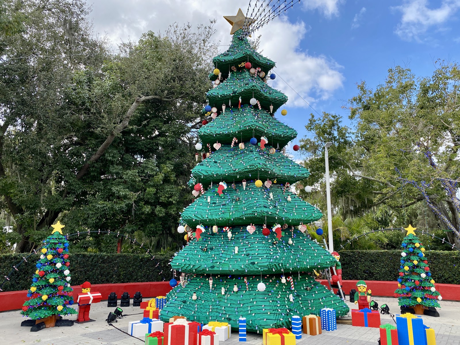 life size lego christmas tree