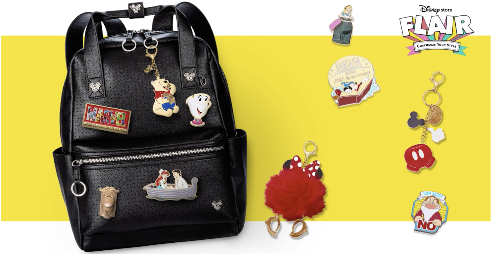 Disney Bag Charm - Mickey Mouse Icon Avocado Flair