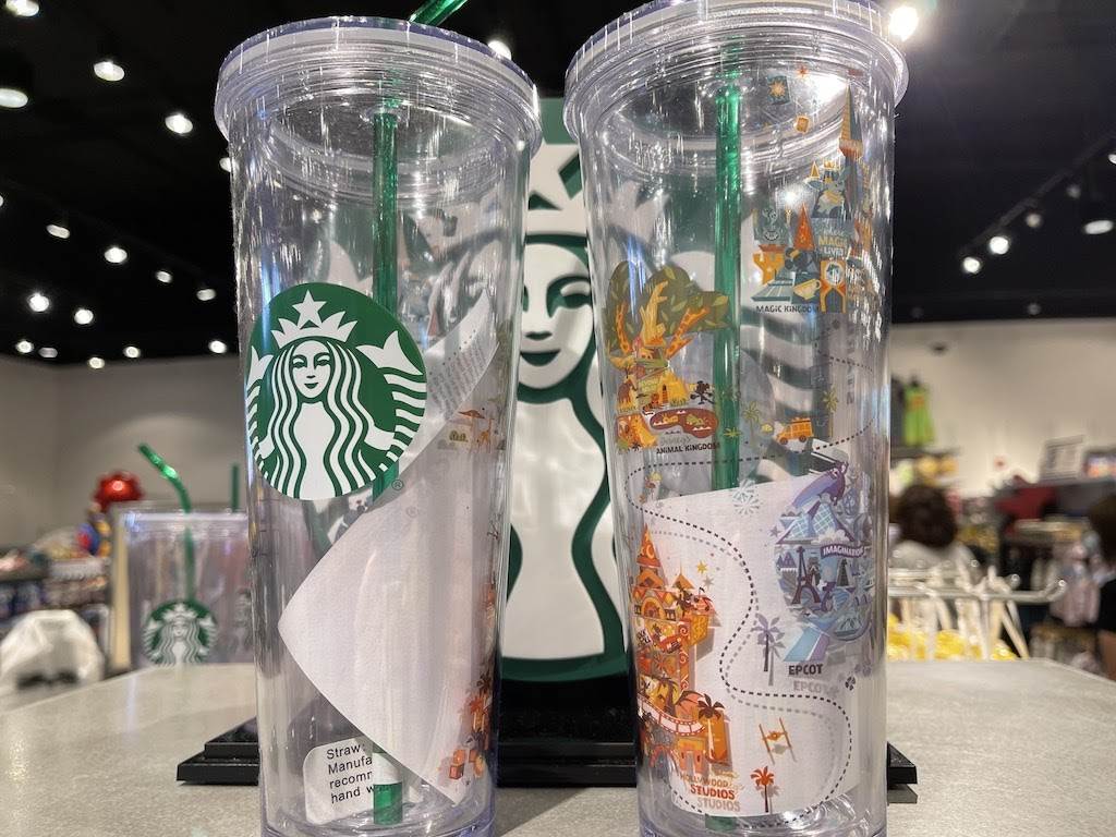 Disney Tumbler and Straw - Magic Kingdom Stainless Starbucks