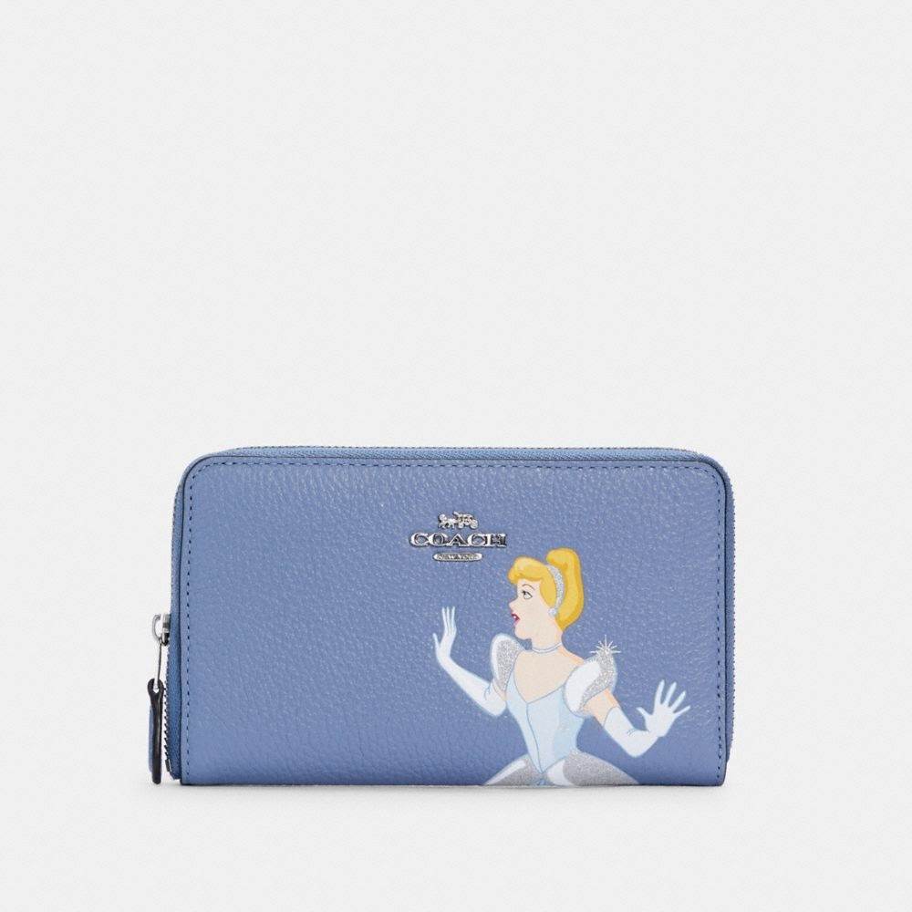 Disney X Coach Corner Zip Wristlet wallet Princess Collection