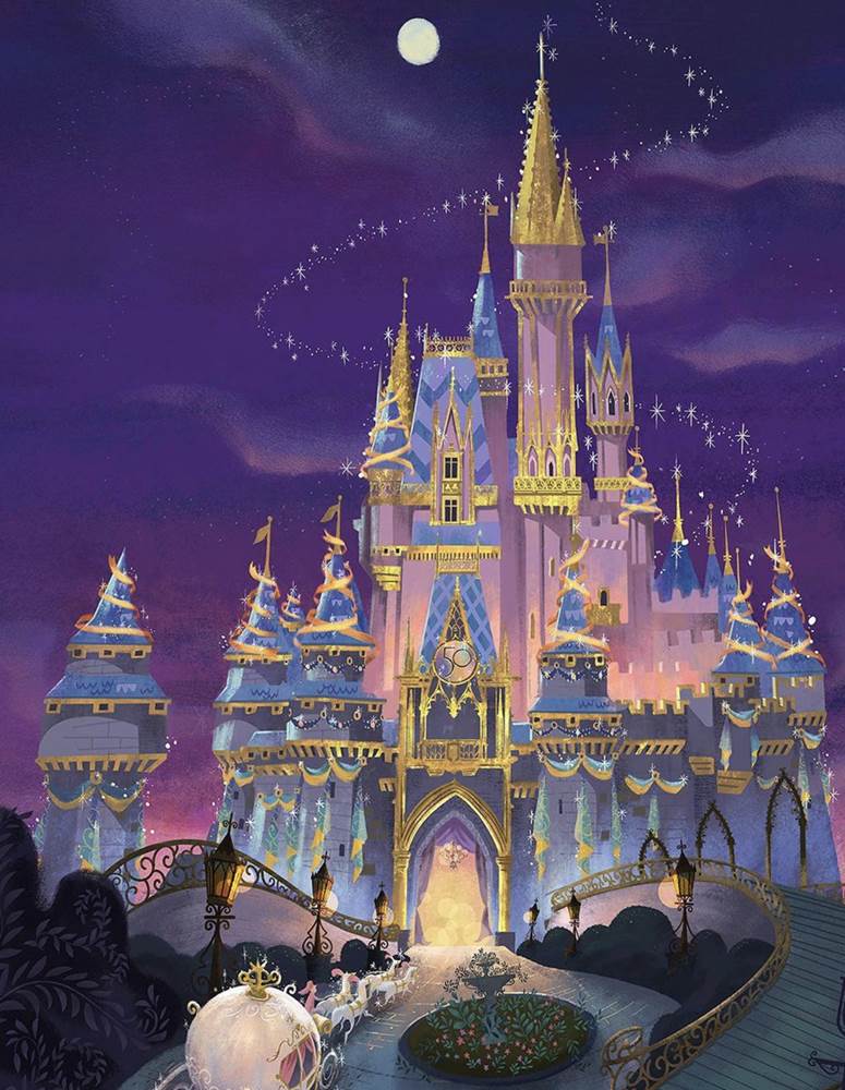 Imagineer Zach Riddley Has Shared an Illustration of Cinderella Castle ...