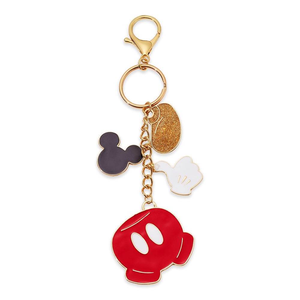 Disney Parks Mickey Mouse Icon Flair Jeweled Bag Charm Jewelry 