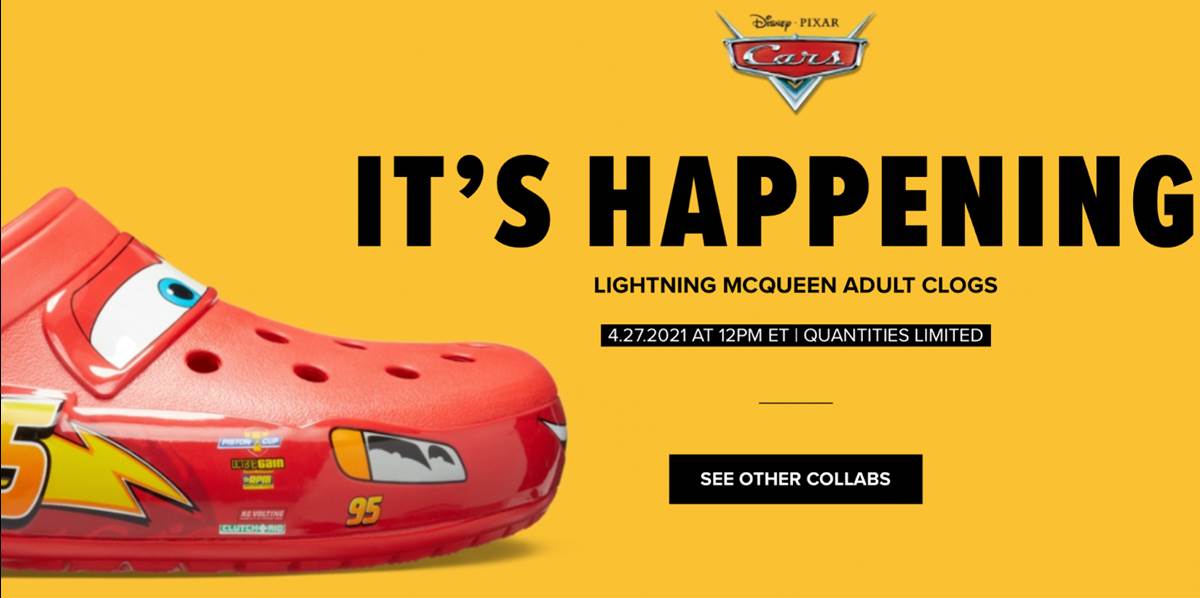 Cars Lightning McQueen Crocs - ayanawebzine.com