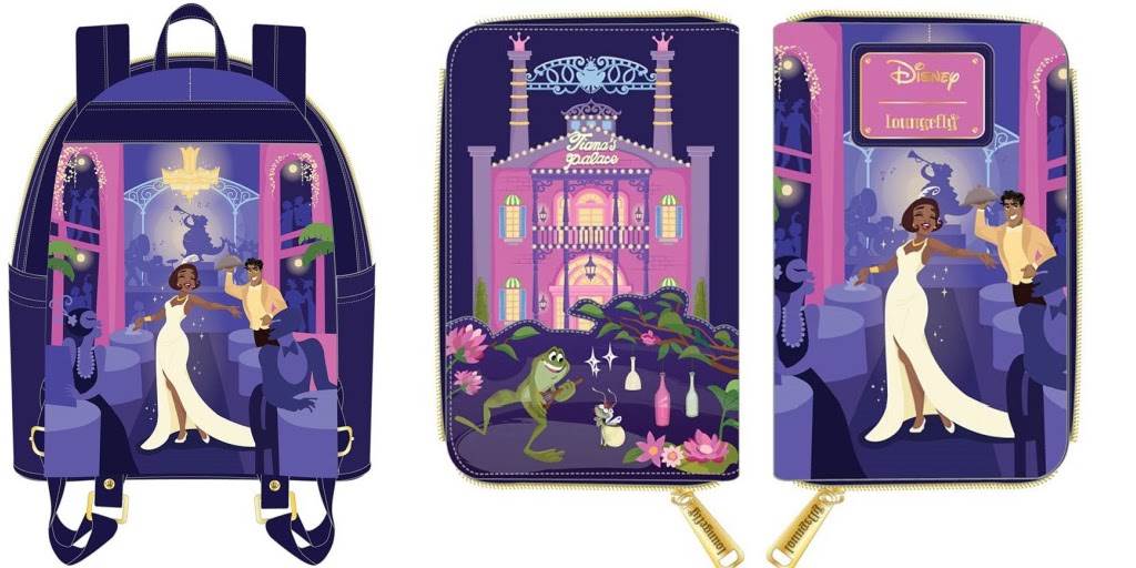 New Princess and the Frog Loungefly Collection Showcases Tiana's Palace