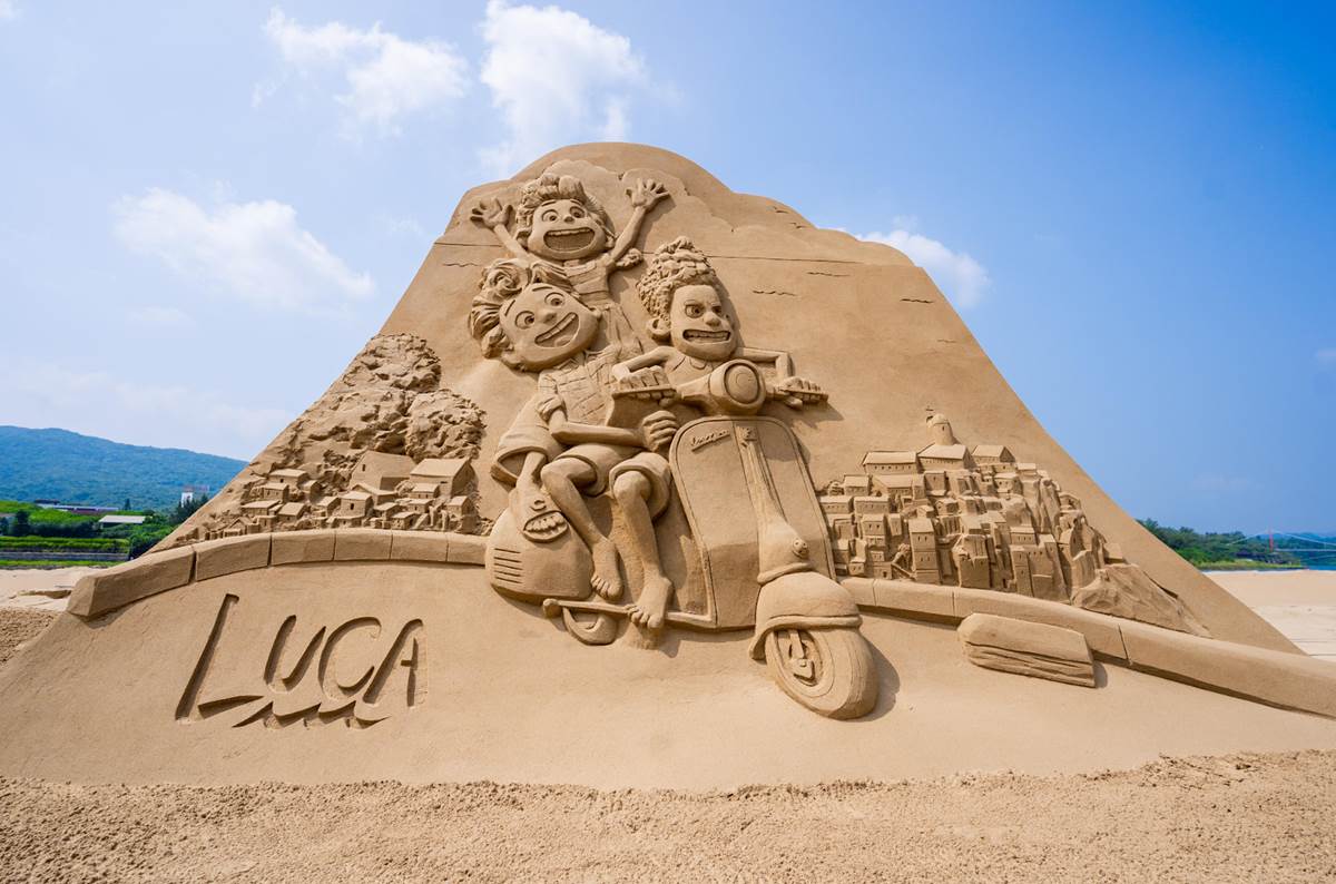 Disney Sand Sculptures on the Beach for Disney Sand Magic 2018 