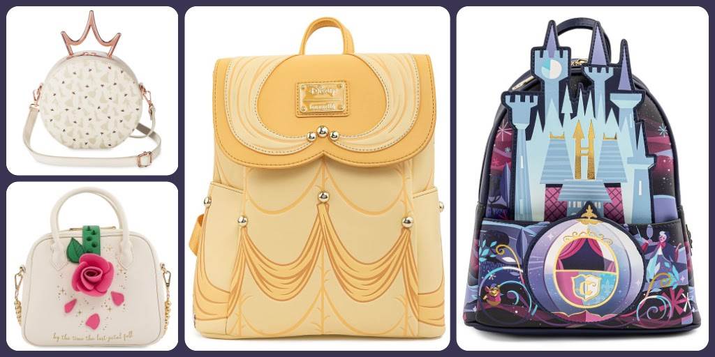 NEW Disney Loungefly Cinderella Castle Crossbody Bag Purse & Mini Backpack  Set