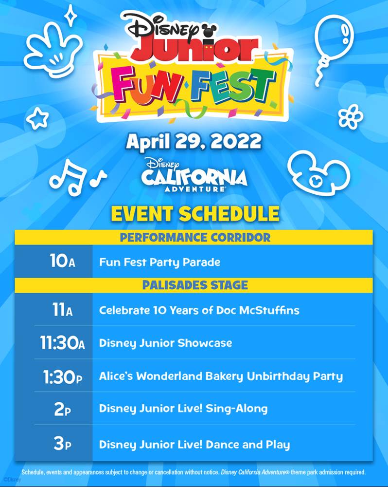 First-Ever Disney Junior Fun Fest Coming to Disney California Adventure  Park for One Day Only