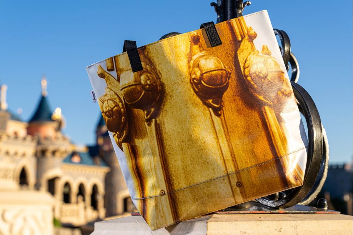 Upcycled Bags Made From Sleeping Beauty Castle Refurbishment Tarps Coming  Soon to Disneyland Paris - WDW News Today