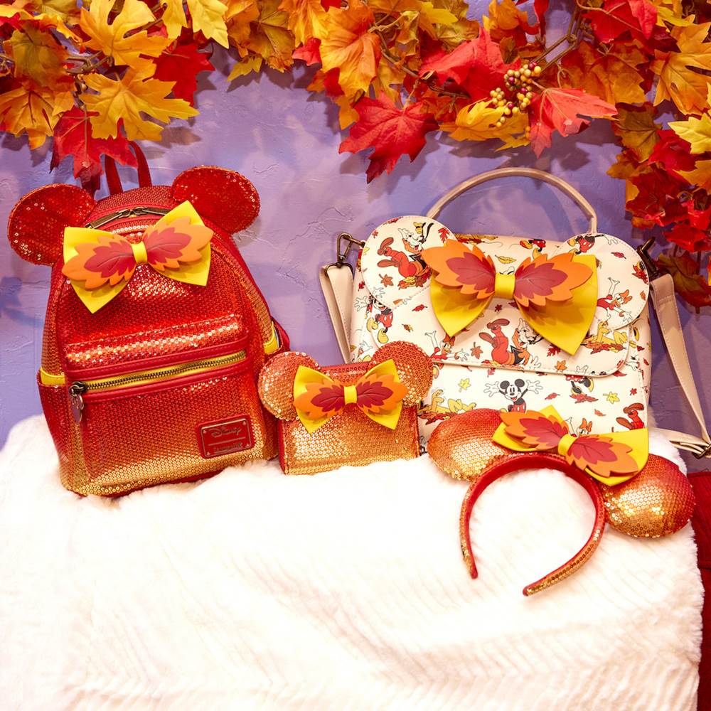 Disney Mickey & Friends Fall Leaves Loungefly Mini Backpack ...