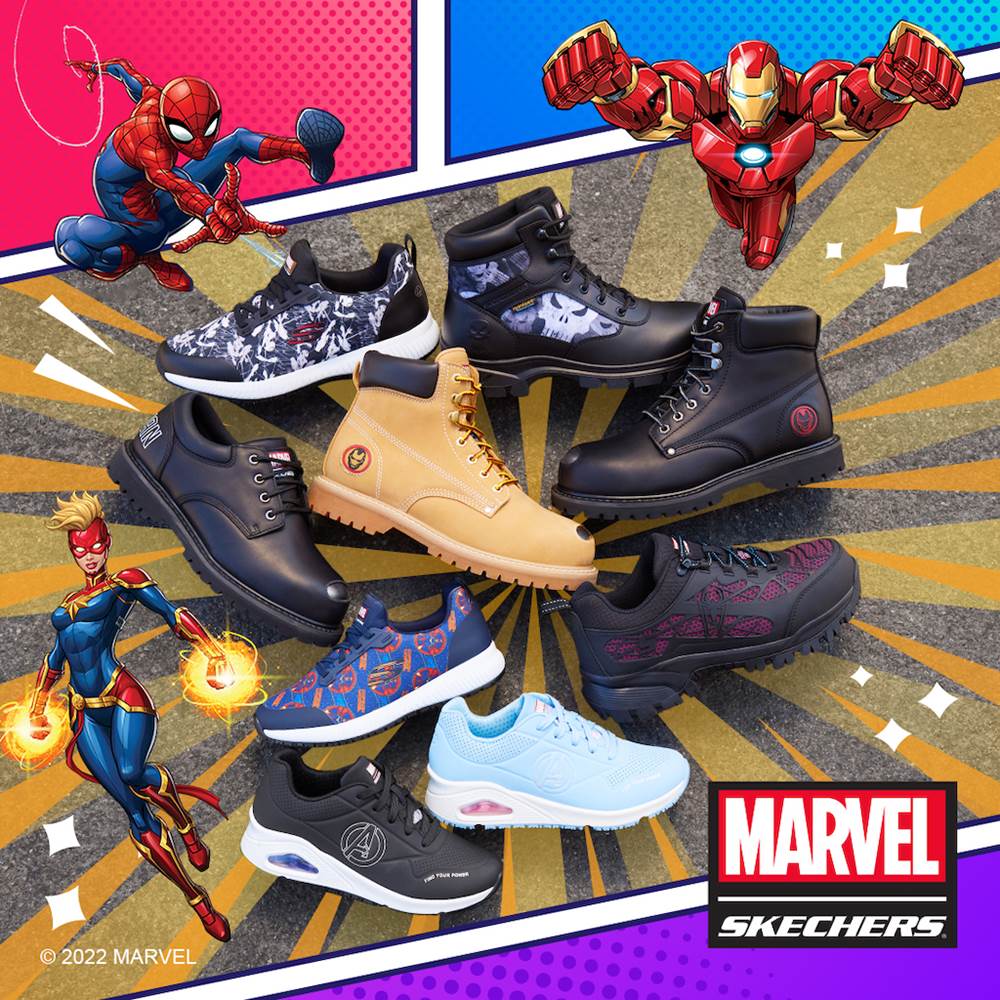 Direkte Bær indrømme Captain Marvel, Spider-Man and More Power Up the Marvel x Skechers  Collection