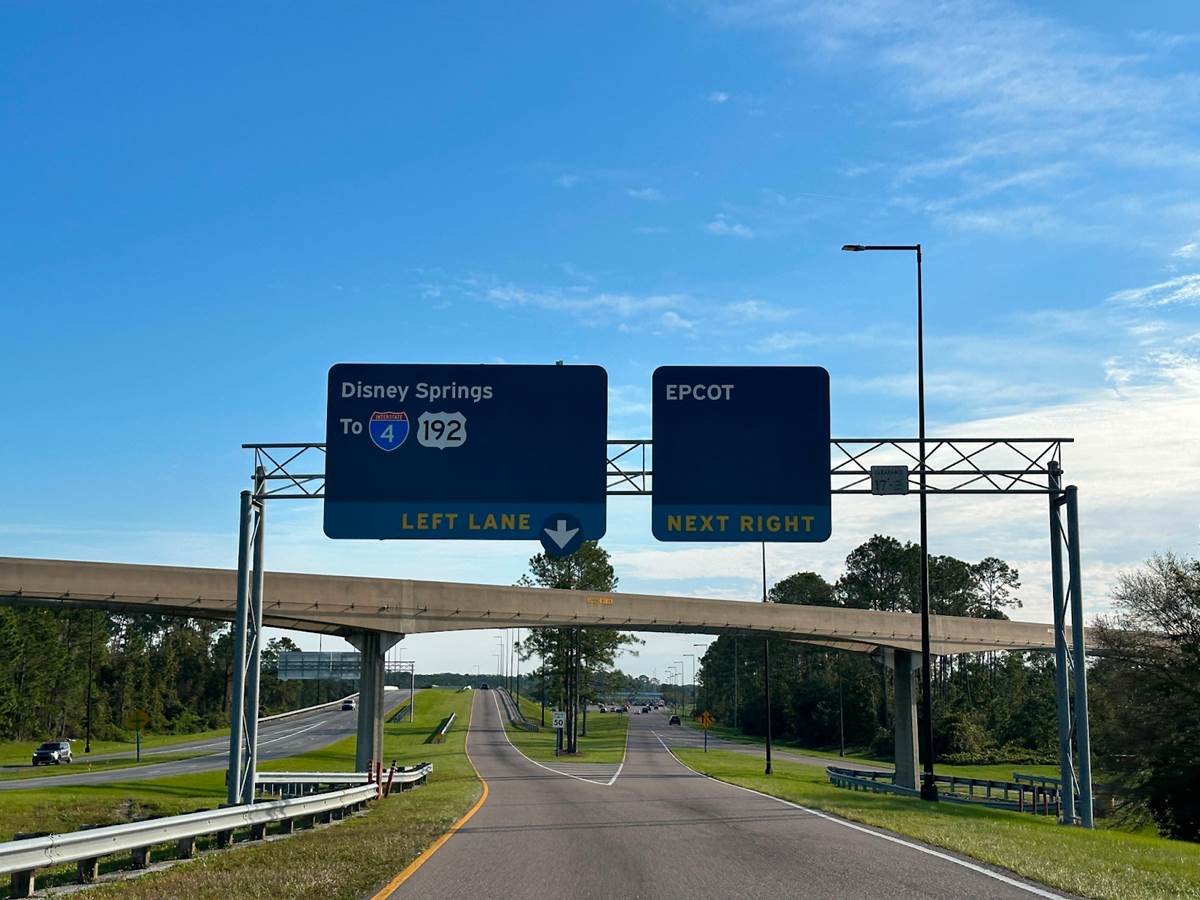 More Blue Signs Begin To Replace Iconic Purple Walt Disney World Signs 