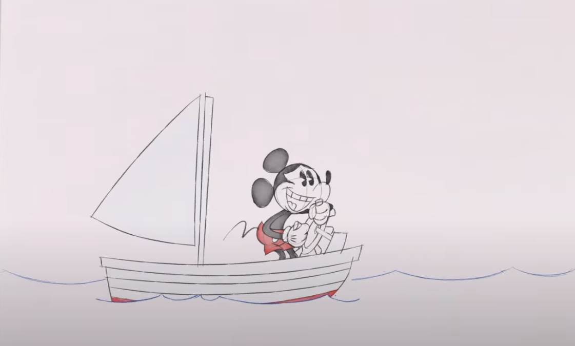 Amazon.com: Trends International Gallery Pops Disney 100th Anniversary - Sketch  Mickey Mouse Wall Art, Unframed Version, 12