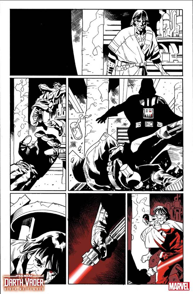 Alstublieft Inwoner Somber Comic Review - "Star Wars: Darth Vader - Black, White & Red" Anthology #1  Establishes a Striking Visual Style - LaughingPlace.com
