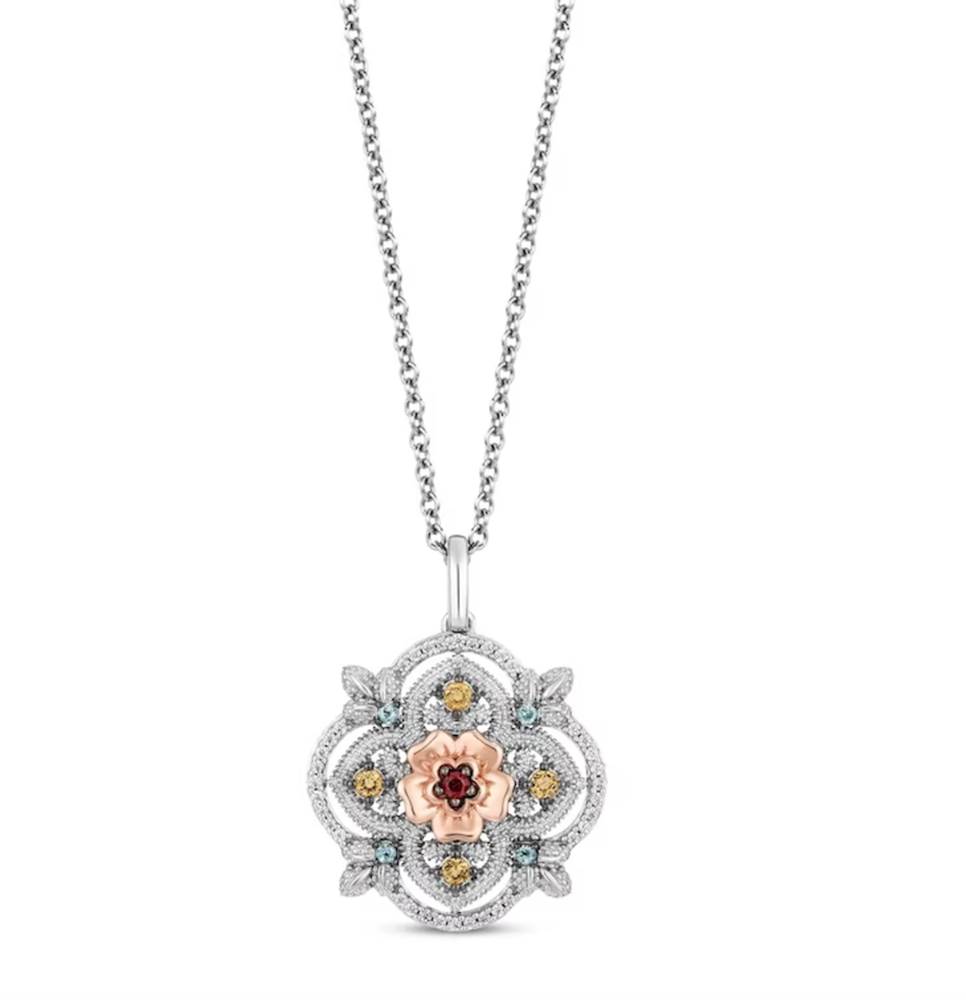 Disney Rapunzel Inspired Diamond Pendant Necklace
