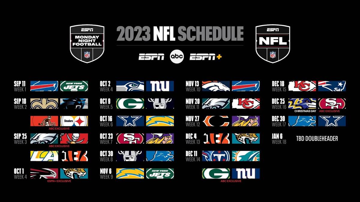 Espns Game Nfl Schedule More Monday Night Football Games Hot Sex Picture