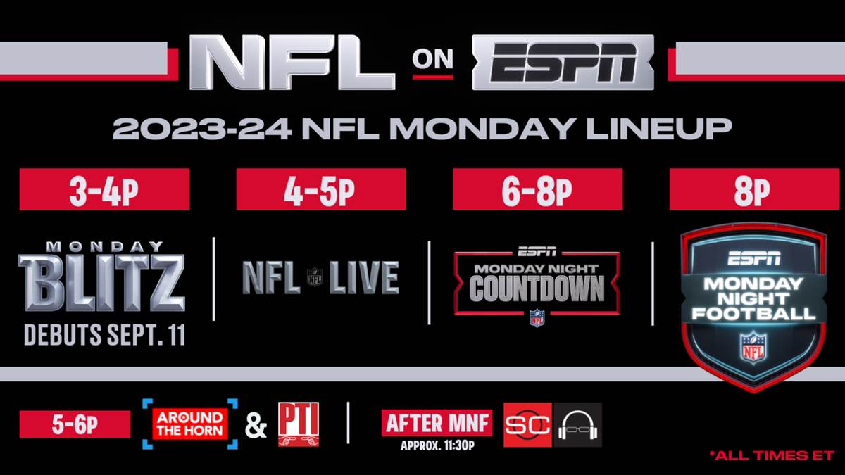 Monday Night Football TV Schedule - ESPN