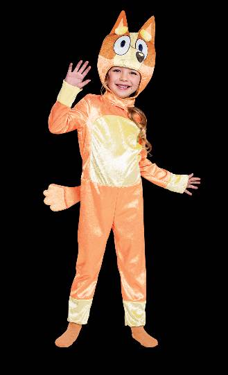 DISNEY BLUEY Halloween Costume Kids Size 3T-4T Jumpsuit, Headpiece, Tail  NEW