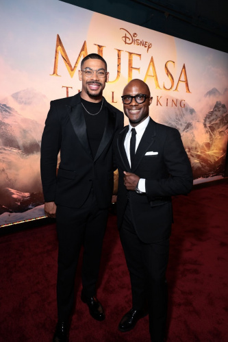 Actor Aaron Pierre (Mufasa) and Barry Jenkins